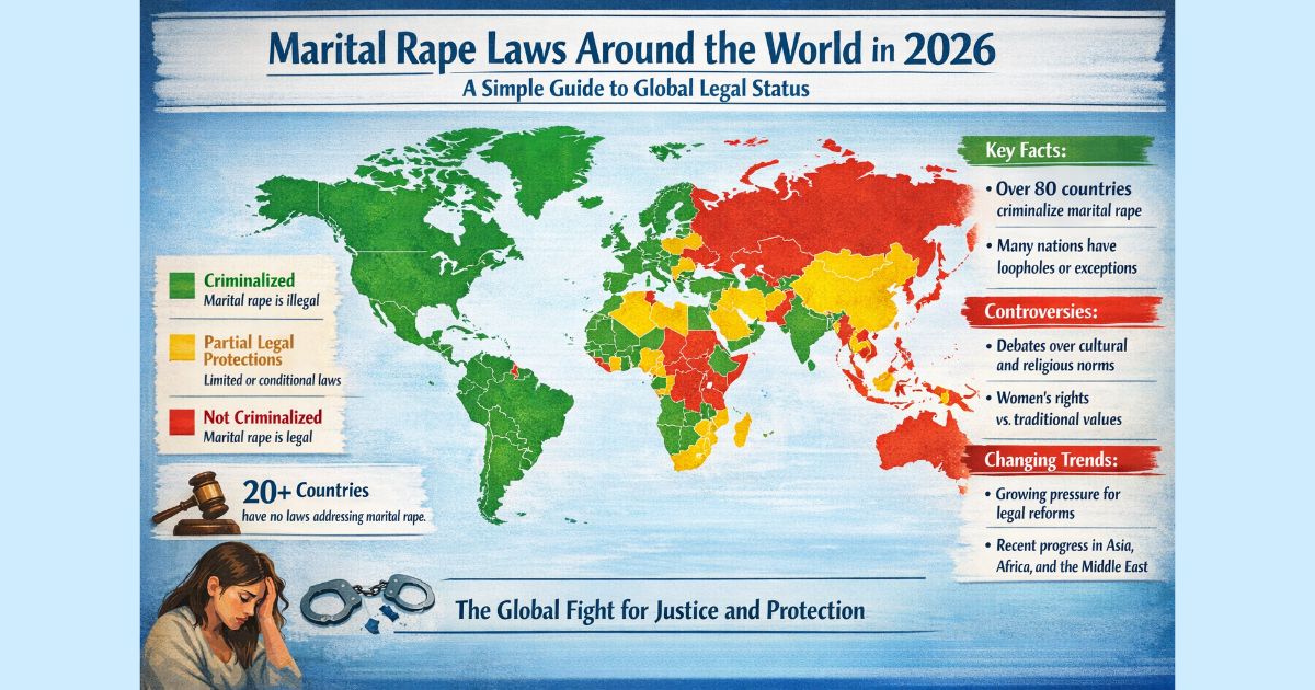 Marital Rape Laws Around the World in 2026: A Simple Guide to Global Legal Status